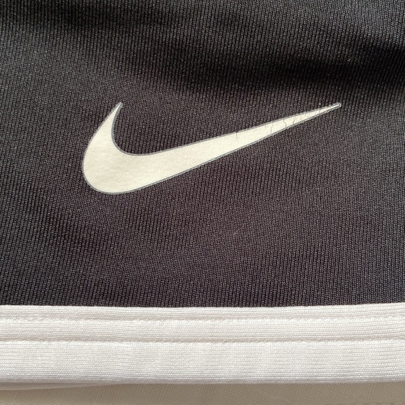 Nike Dri Fit Power Knit Skirt Skort Athletic Golf Tennis Run Black White Large - Picture 3 of 17